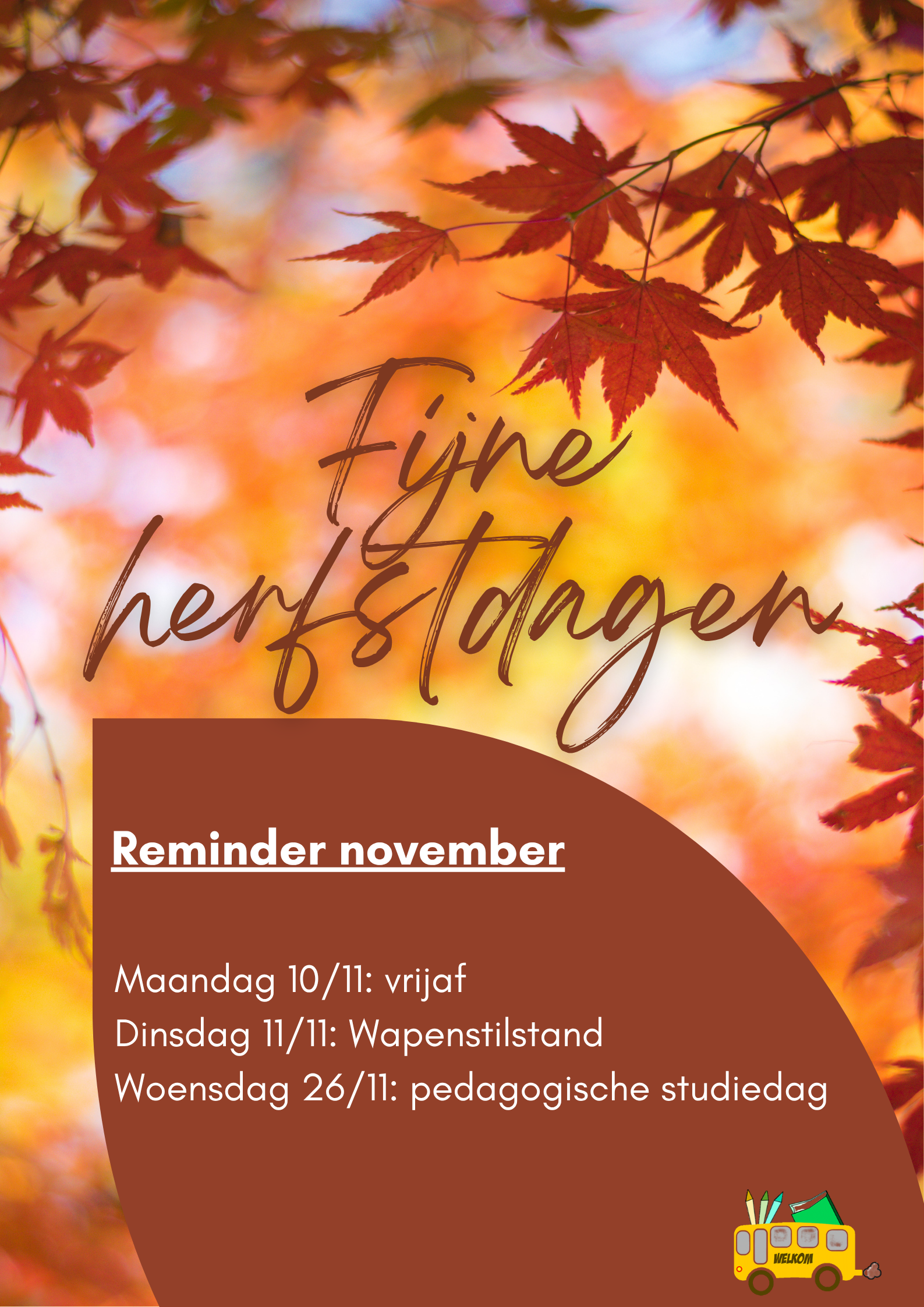 Fijne herfstdagen